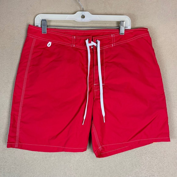 Sundek Red Swim Board Shorts